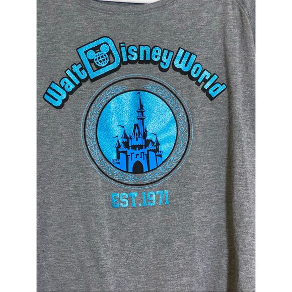 Disney World Gray T-Shirt 3X Women’s Plus Top Castle Graphic Tee Parks EST 1971 - Picture 3 of 7